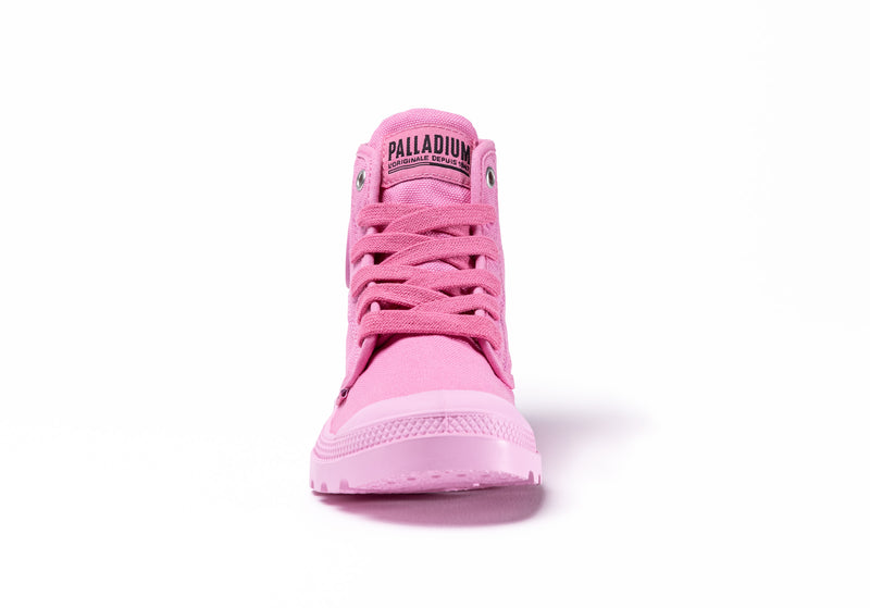 Aurora Pink Kids' Palladium Pampa Hi V Boots | Israel  VCZIQR-614