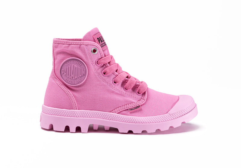 Aurora Pink Kids\' Palladium Pampa Hi V Boots | Israel  VCZIQR-614