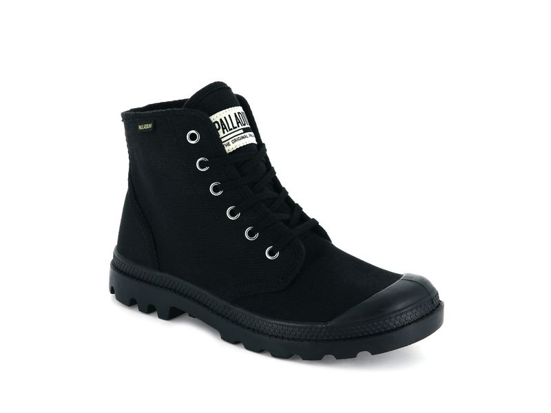 Black/Black Kids' Palladium Pampa Hi Originale Boots | Israel  TVBWPY-685