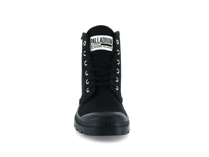 Black/Black Kids' Palladium Pampa Hi Originale Boots | Israel  TVBWPY-685