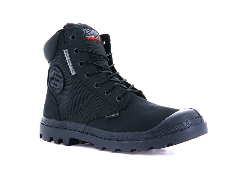 Black/Black Kids' Palladium Pampa Sc Wpn U-S Boots | Israel  OZWGQC-093