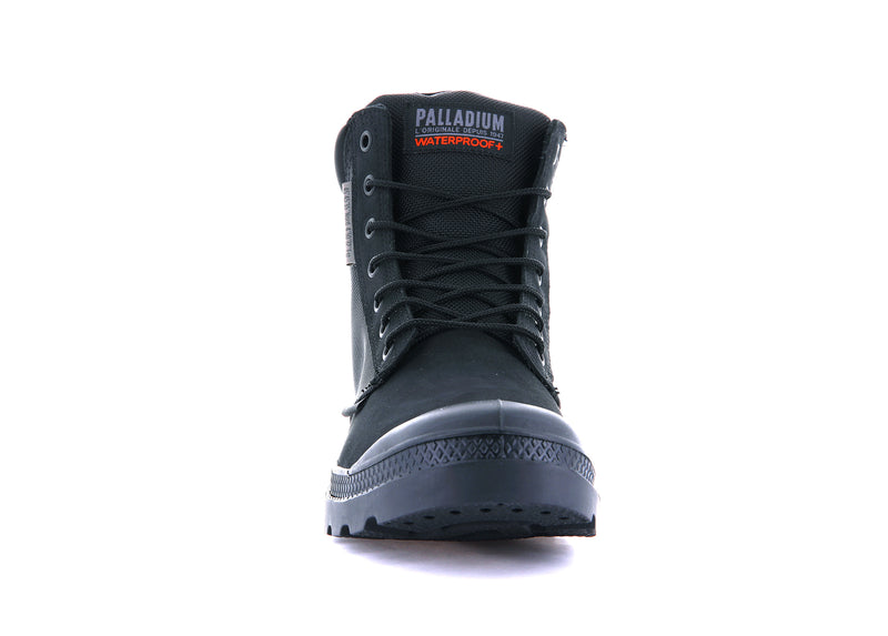 Black/Black Kids' Palladium Pampa Sc Wpn U-S Boots | Israel  OZWGQC-093