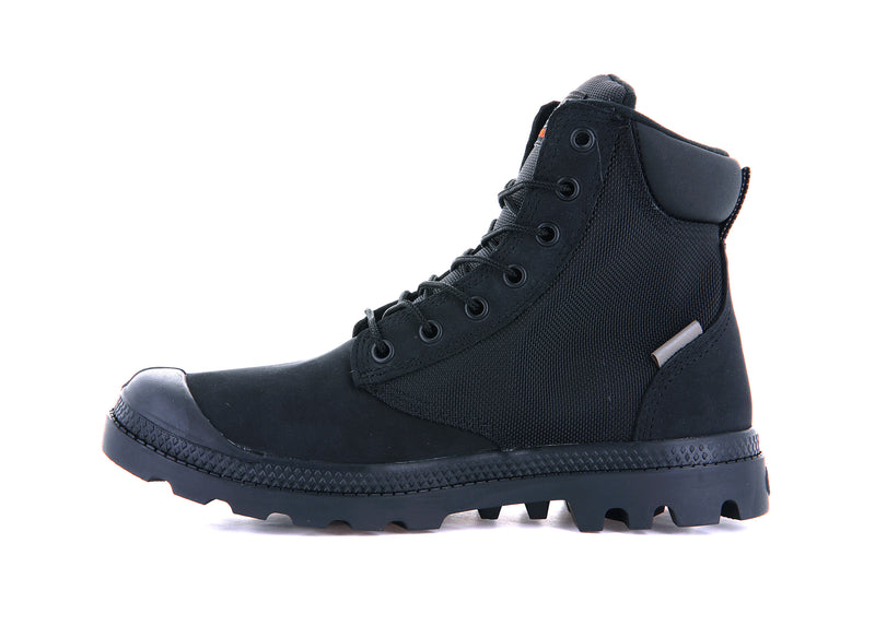 Black/Black Kids' Palladium Pampa Sc Wpn U-S Boots | Israel  OZWGQC-093