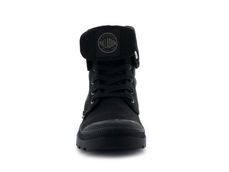 Black/Black Men's Palladium Baggy Boots | Israel  YZRGMD-612