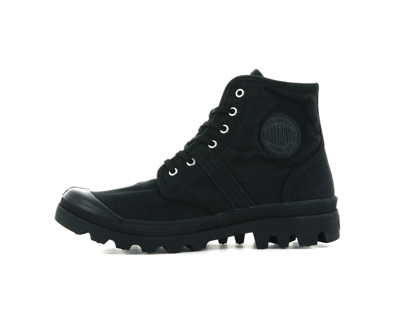 Black/Black Men's Palladium Pallabrousse Legion Boots | Israel  MSHPEJ-957