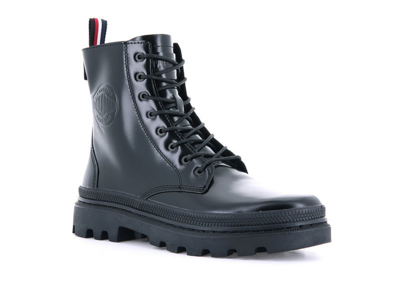 Black/Black Men's Palladium Pallatrooper Off-1 Boots | Israel  RZAYQX-742