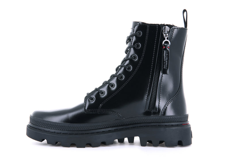 Black/Black Men's Palladium Pallatrooper Off-1 Boots | Israel  RZAYQX-742