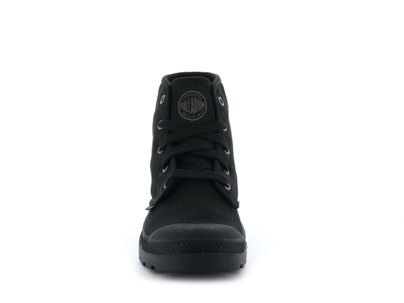 Black/Black Men's Palladium Pampa Hi High Tops | Israel  YJPVZA-260