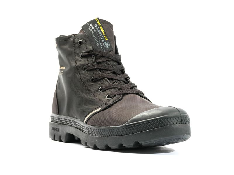 Black/Black Men's Palladium Pampa Lite+ Recycle Wp+ Boots | Israel  BDVJCO-836