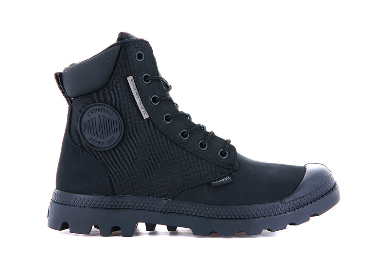 Black/Black Men\'s Palladium Pampa Sc Wpn U-S Boots | Israel  LYHNDK-462