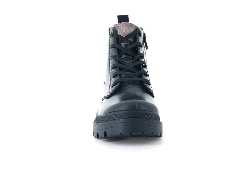 Black/Black Women's Palladium Pallabase Hi Off-1 High Tops | Israel  YLITSG-406