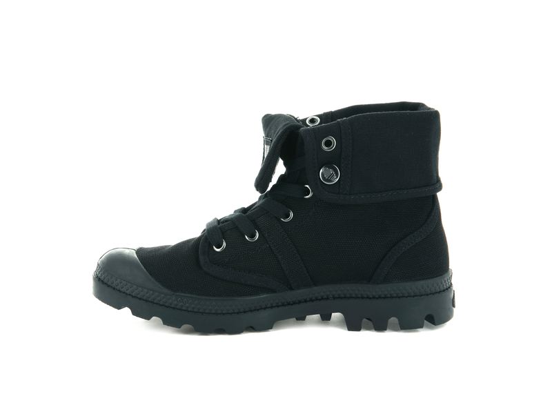 Black/Black Women's Palladium Pallabrousse Baggy High Tops | Israel  VDLWPU-693