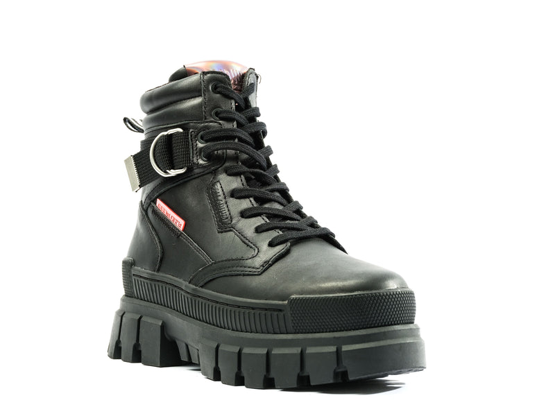 Black/Black Women's Palladium Revolt Sport Ranger High Tops | Israel  ZXPYCJ-093