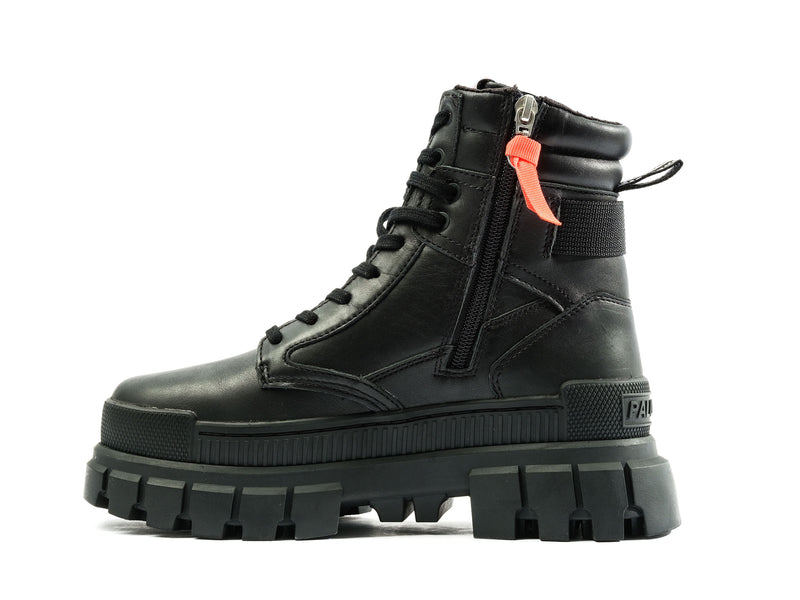 Black/Black Women's Palladium Revolt Sport Ranger High Tops | Israel  ZXPYCJ-093