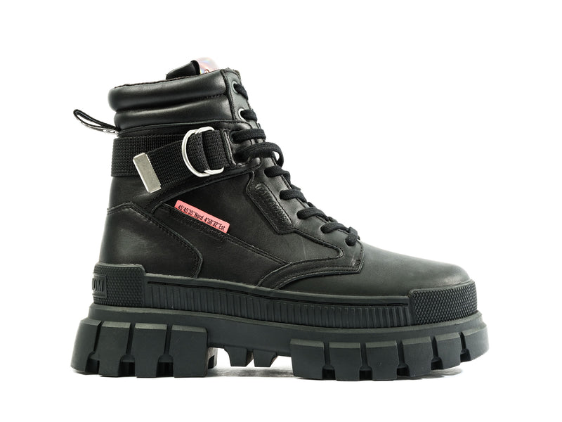 Black/Black Women\'s Palladium Revolt Sport Ranger High Tops | Israel  ZXPYCJ-093