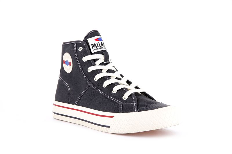 Black Kids' Palladium Palla Louvel High Tops | Israel  KZRVHP-609