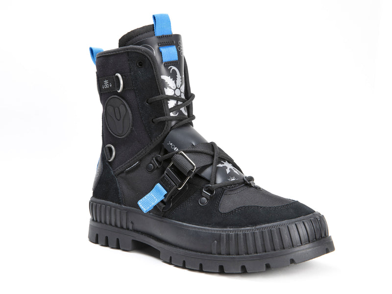 Black Kids' Palladium Pallashock Witch Queen X Destiny Boots | Israel  IGHYNW-032