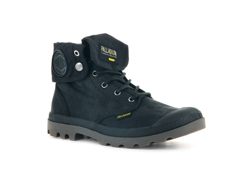 Black Kids' Palladium Pampa Baggy Wax Boots | Israel  TDRIZX-921