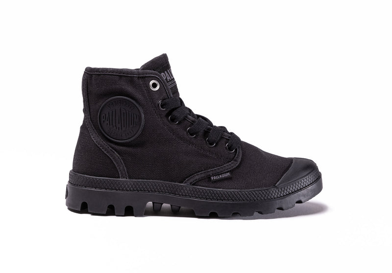 Black Kids\' Palladium Pampa Hi V Boots | Israel  YXJKBG-531