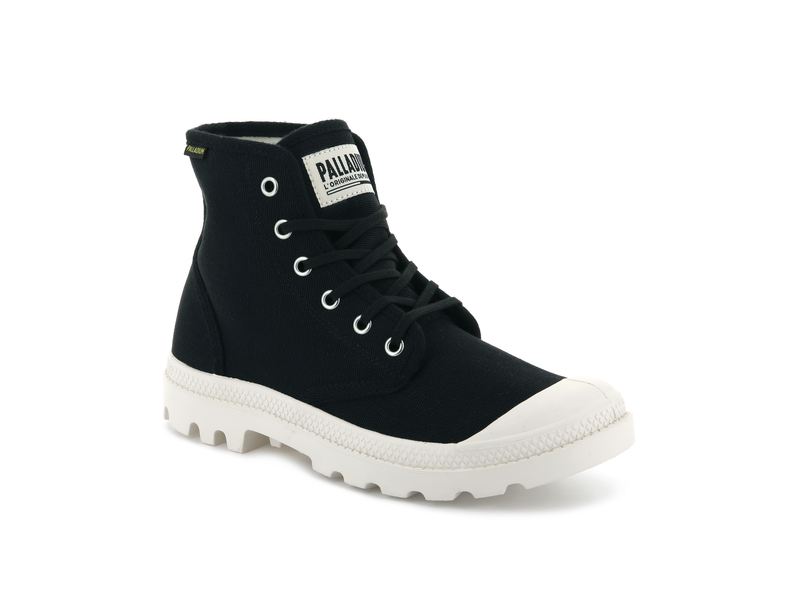 Black/Marshmallow Kids' Palladium Pampa Hi Originale Boots | Israel  DIJYBH-492