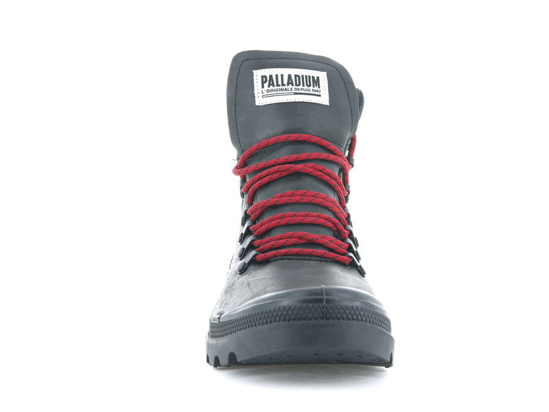 Black Men's Palladium Legion Hiker Boots | Israel  ADFUEB-328