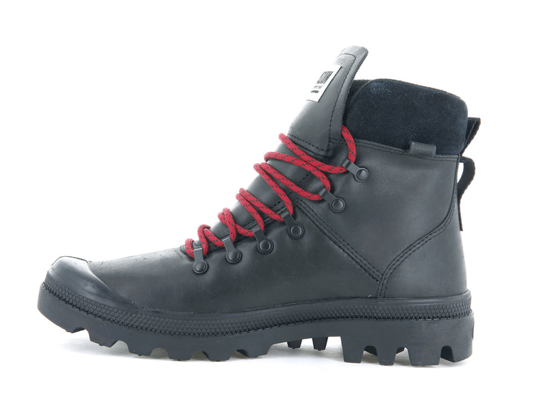 Black Men's Palladium Legion Hiker Boots | Israel  ADFUEB-328