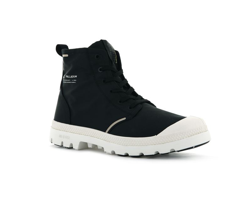 Black Men's Palladium Pampa Lite+ Recycle Wp+ Boots | Israel  CANBHG-761