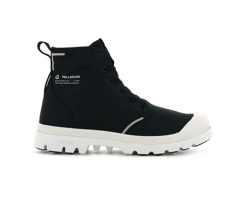 Black Men\'s Palladium Pampa Lite+ Recycle Wp+ Boots | Israel  CANBHG-761