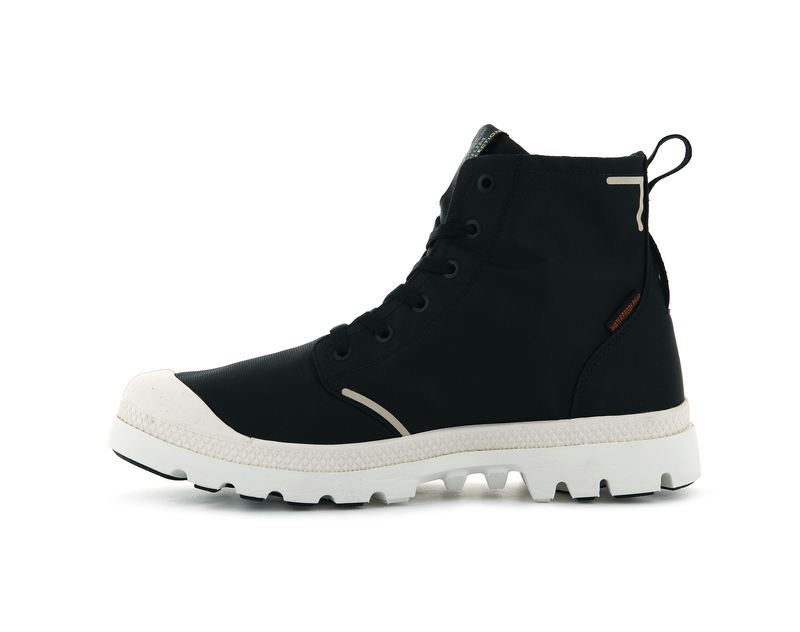 Black Men's Palladium Pampa Lite+ Recycle Wp+ High Tops | Israel  YZXEQP-125