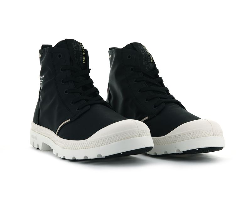 Black Men's Palladium Pampa Lite+ Recycle Wp+ High Tops | Israel  YZXEQP-125