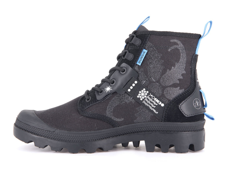 Black Men's Palladium Pampa Witch Queen X Destiny Boots | Israel  CIYWPK-027