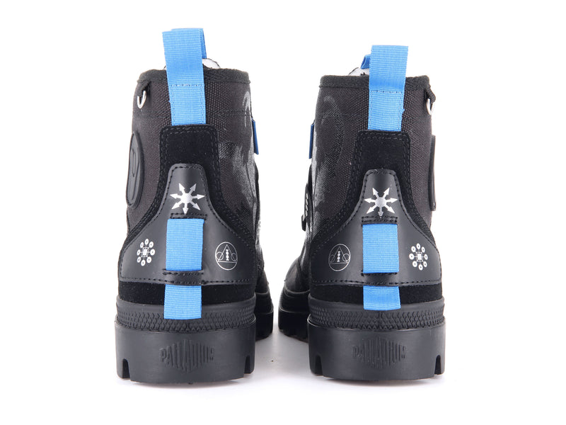 Black Men's Palladium Pampa Witch Queen X Destiny Boots | Israel  CIYWPK-027