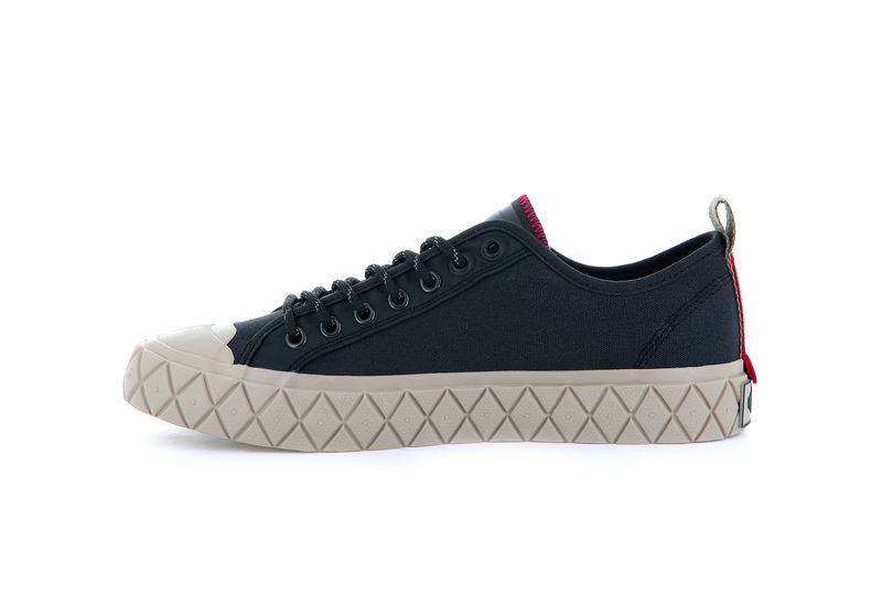 Black Women's Palladium Palla Ace Supply Lo Low Tops | Israel  POAMXW-752