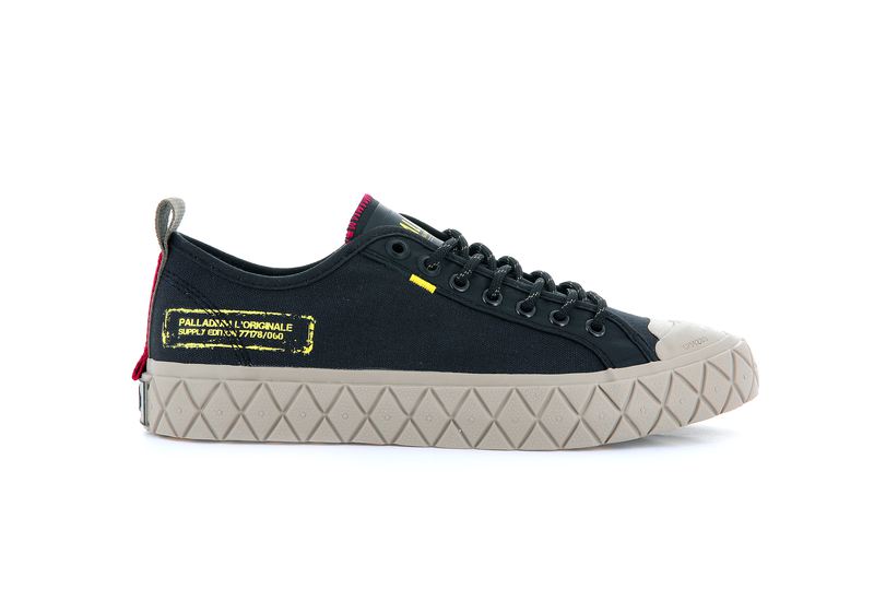 Black Women\'s Palladium Palla Ace Supply Lo Low Tops | Israel  POAMXW-752