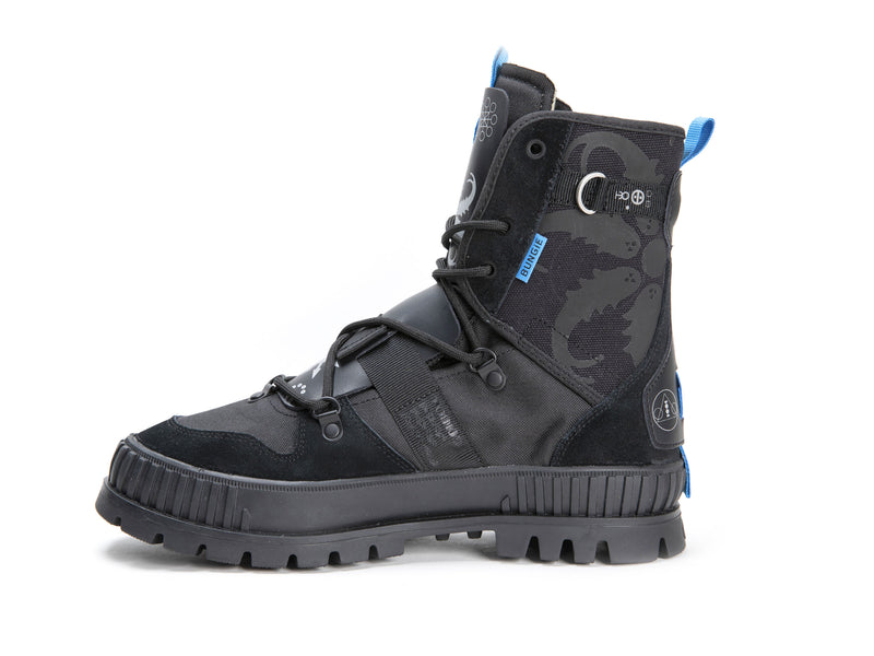 Black Women's Palladium Pallashock Witch Queen X Destiny Boots | Israel  KTFMUL-316