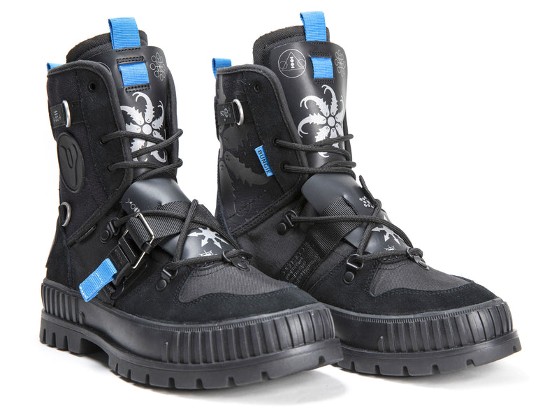 Black Women's Palladium Pallashock Witch Queen X Destiny Boots | Israel  KTFMUL-316