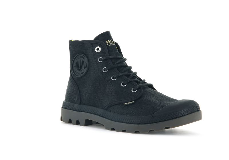 Black Women's Palladium Pampa Hi Wax High Tops | Israel  EKNHRF-467