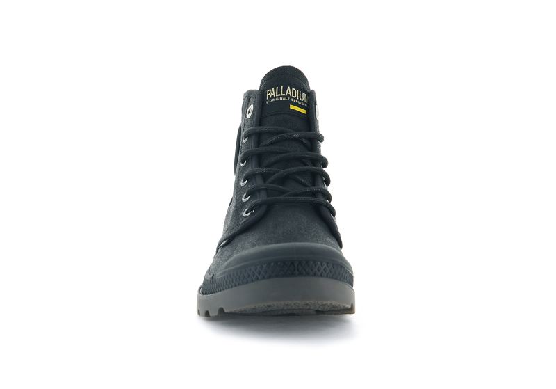 Black Women's Palladium Pampa Hi Wax High Tops | Israel  EKNHRF-467