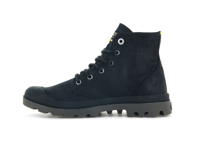 Black Women's Palladium Pampa Hi Wax High Tops | Israel  EKNHRF-467