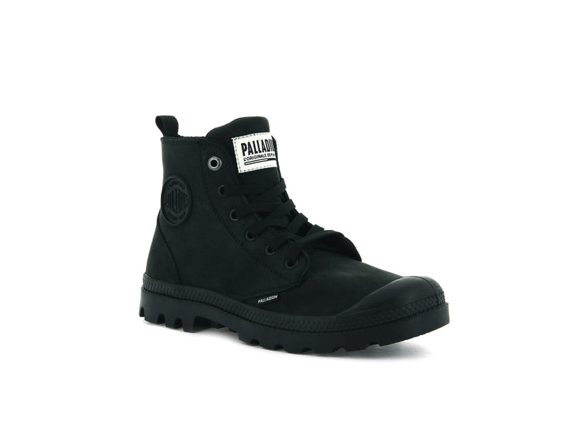 Black Women's Palladium Pampa Hi Zip Nubuck Boots | Israel  ZUEQTJ-294