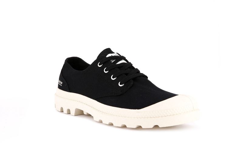 Black Women's Palladium Pampa Oxford Organic Ii Low Tops | Israel  HRNSCD-248