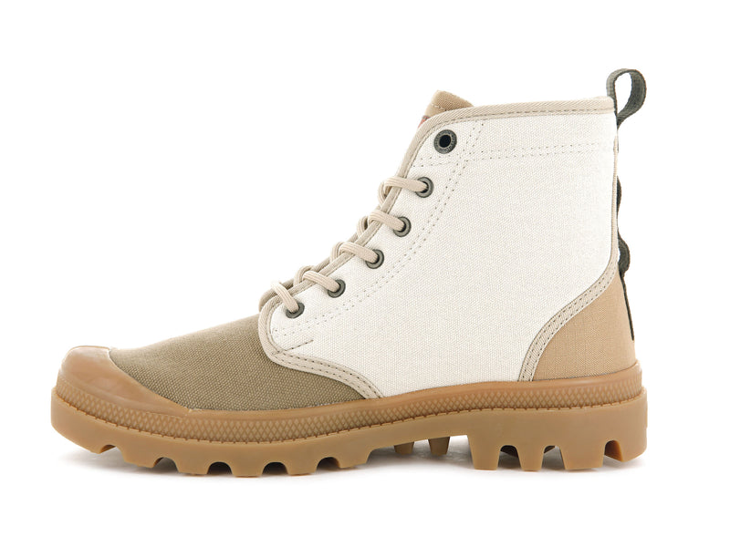 Bone Brown Women's Palladium Pampa Shade 75th High Tops | Israel  SIZFDG-453