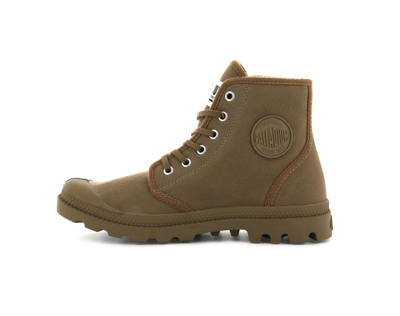 Brown Kids' Palladium Pampa Hi Originale Boots | Israel  OQRXVP-368