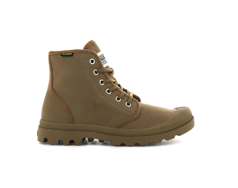 Brown Kids\' Palladium Pampa Hi Originale Boots | Israel  OQRXVP-368