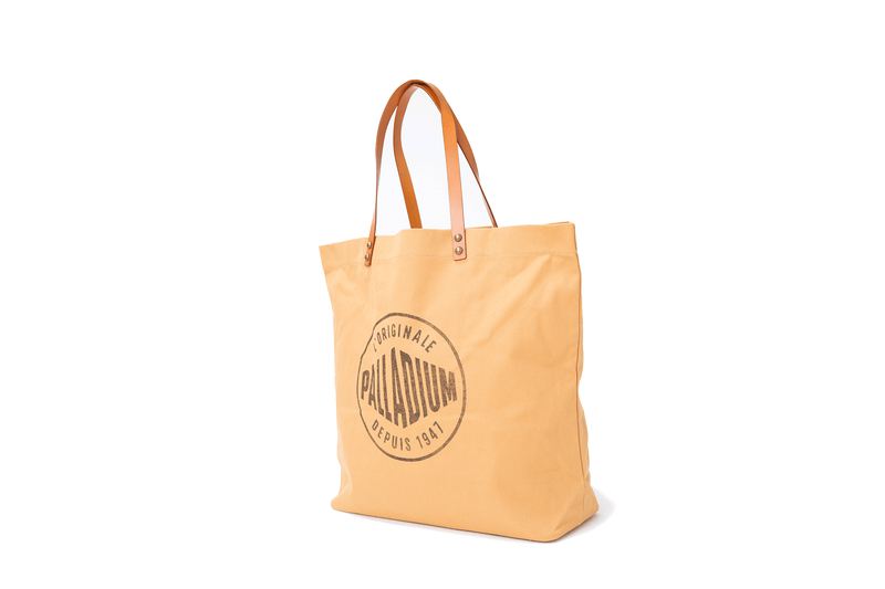 Camel Women's Palladium Round Logo Tote Bags | Israel  GLUPWY-179