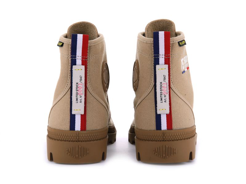 Caramel Kids' Palladium Pallabrousse Legion 75th Boots | Israel  QVJFMA-248