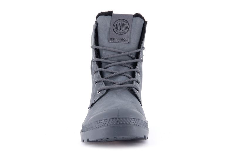 Dark Shadow Kids' Palladium Pampa Sport Cuff Wps Boots | Israel  GTNAIE-412