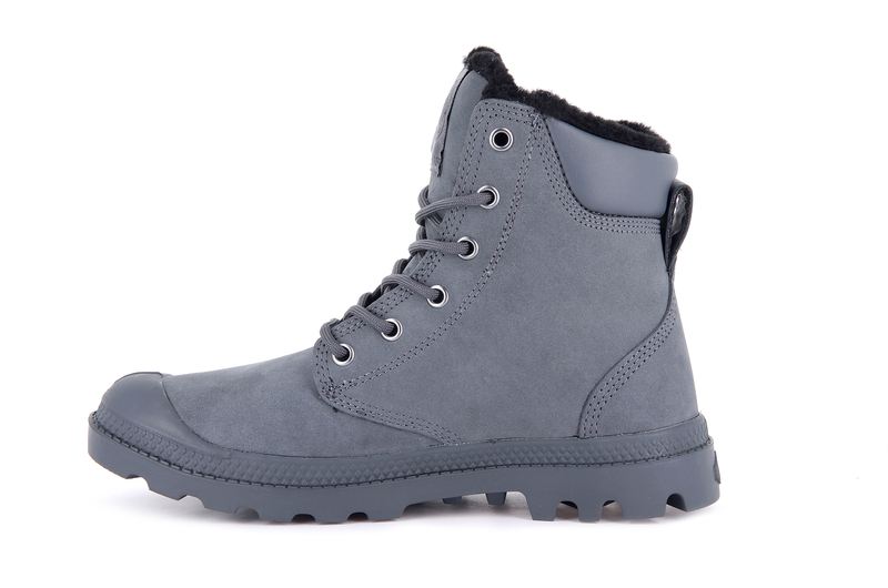 Dark Shadow Kids' Palladium Pampa Sport Cuff Wps Boots | Israel  GTNAIE-412