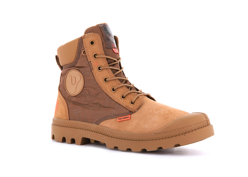 Dear Brown Kids' Palladium Pampa X Destiny Waterproof Boots | Israel  FVPWRT-783