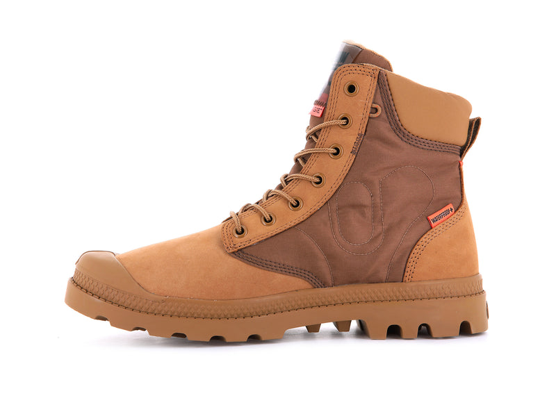 Dear Brown Men's Palladium Pampa X Destiny Waterproof Boots | Israel  JEFKZC-954